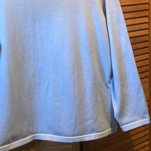 Vintage Van Heusen Powder Blue & White Cardigan Set - Picture 15 of 16